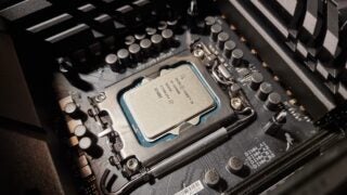 Intel Core i9-14900K being tested in a motherboard