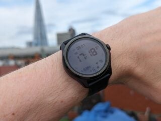 The TicWatch Pro 5 features an FSTN display that's easy to read outdoors